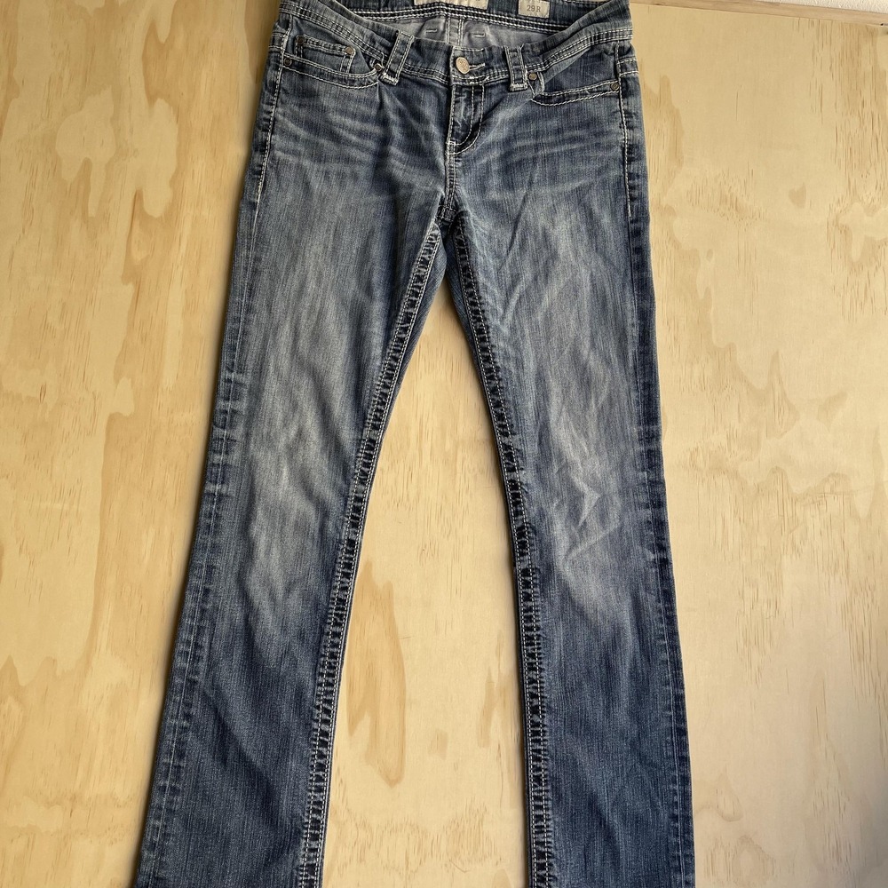 BKE Payton Jeans Mens 29x31.5 Blue Medium Wash Bootcut Stretch Denim Casual